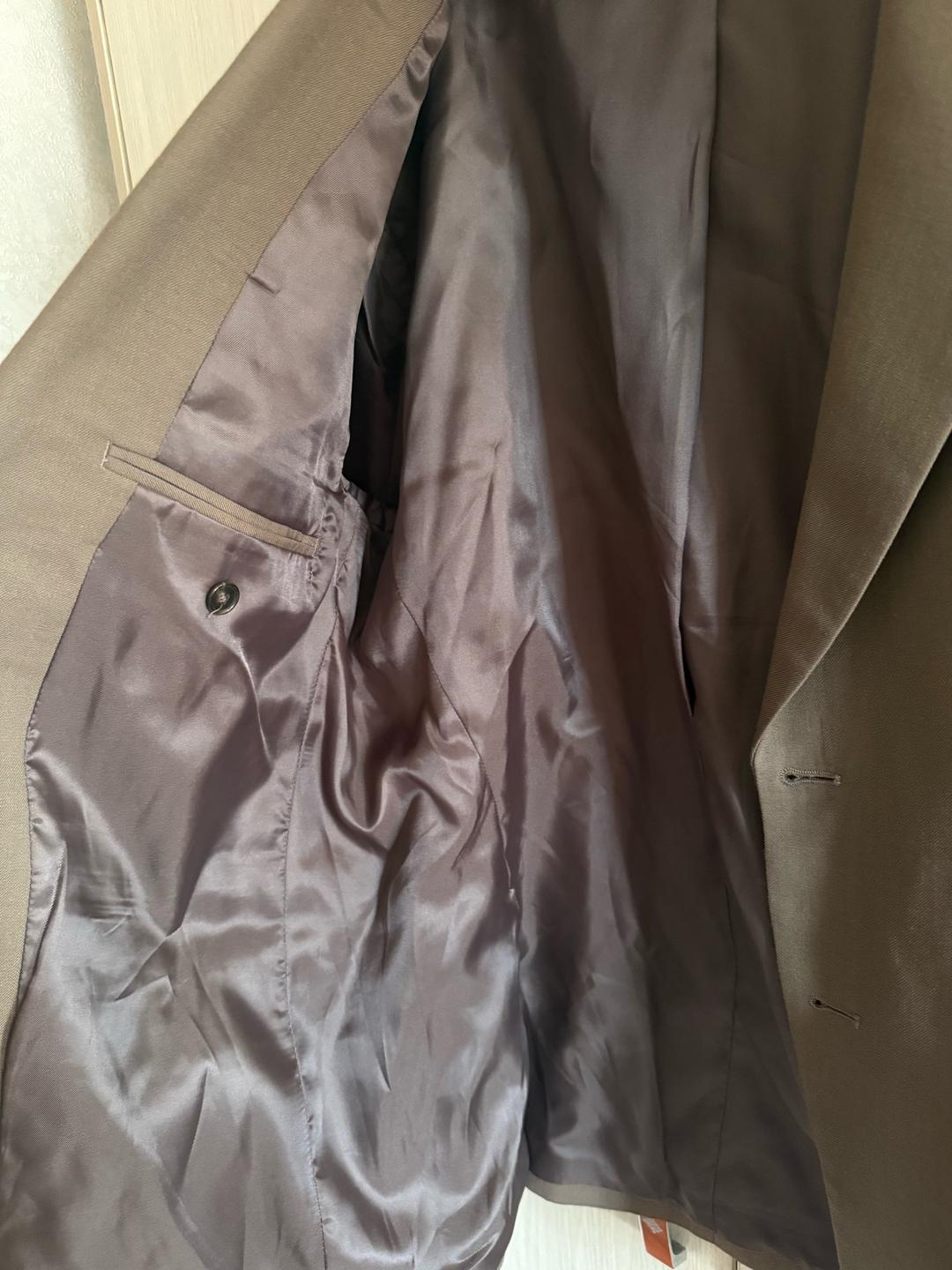 Zara Пиджак Zara Man Sartorial коричневый — фото 2