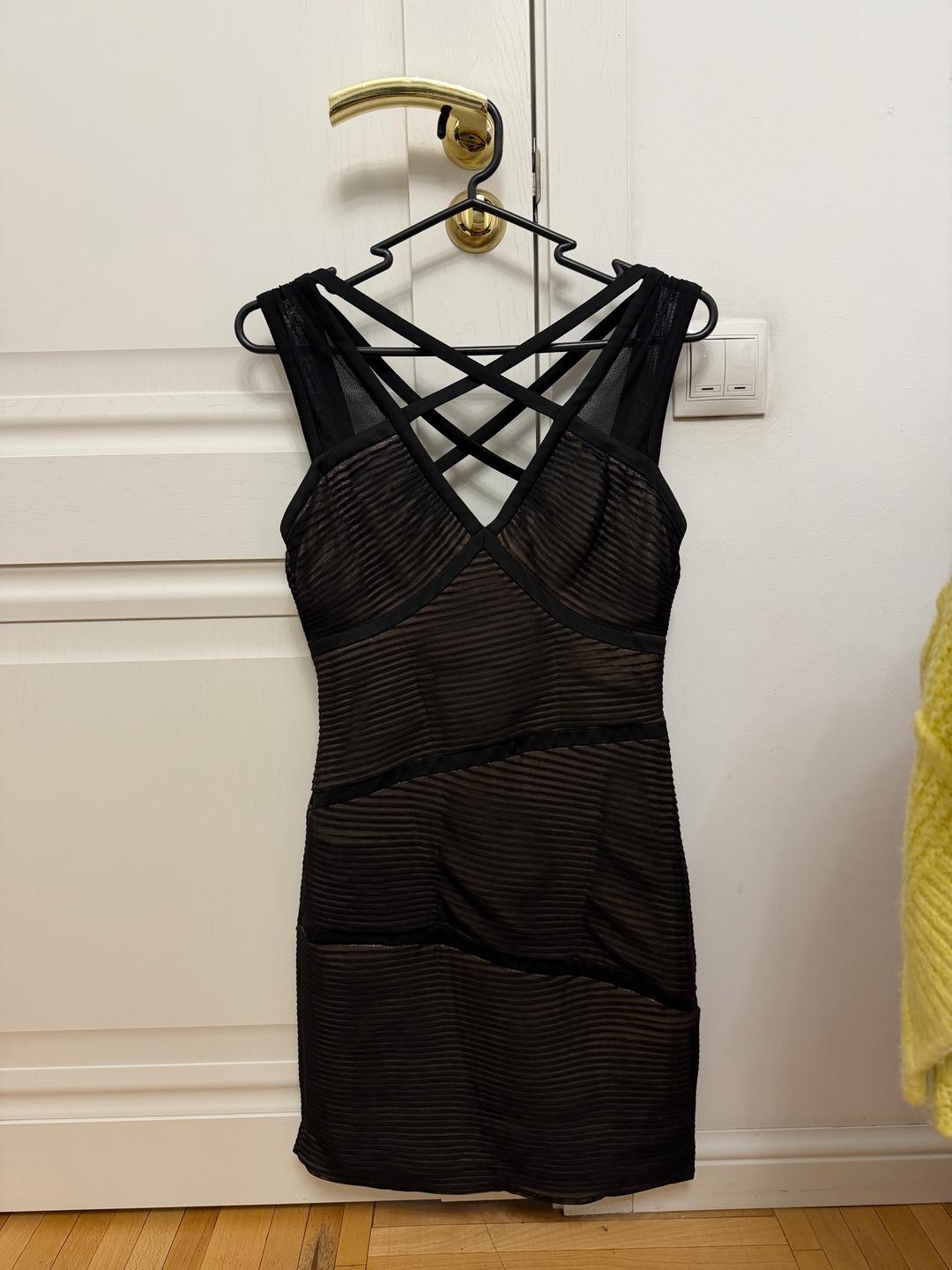 BCBGMaxAzria Мини-платье с перекрестными бретелями — фото 2