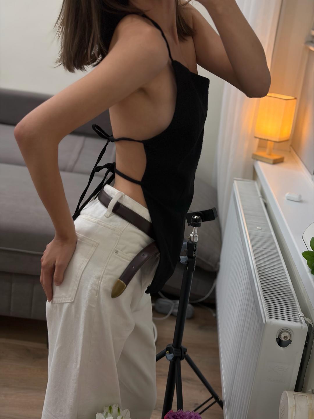 Zara Топ на завязках с открытой спиной — фото 2