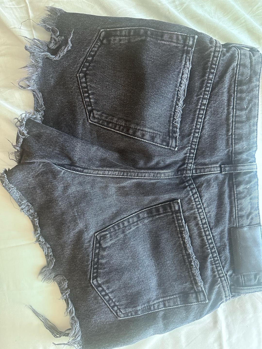 Zara Джинсовые шорты ZARA высокая посадка — фото 2