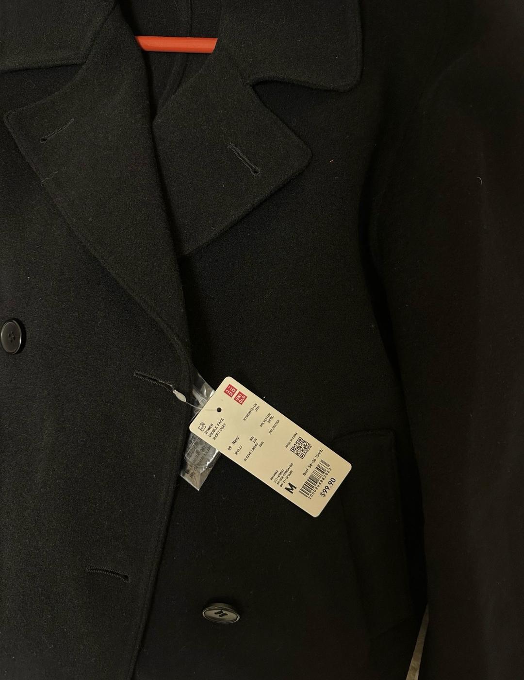 Uniqlo Укороченное двубортное пальто UNIQLO — фото 2