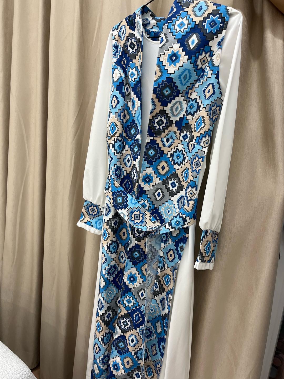 Handmade (ручная работа) Этно-платье в стиле kazakh/boho, уникальный дизайн с красивым восточным узором. — фото 2