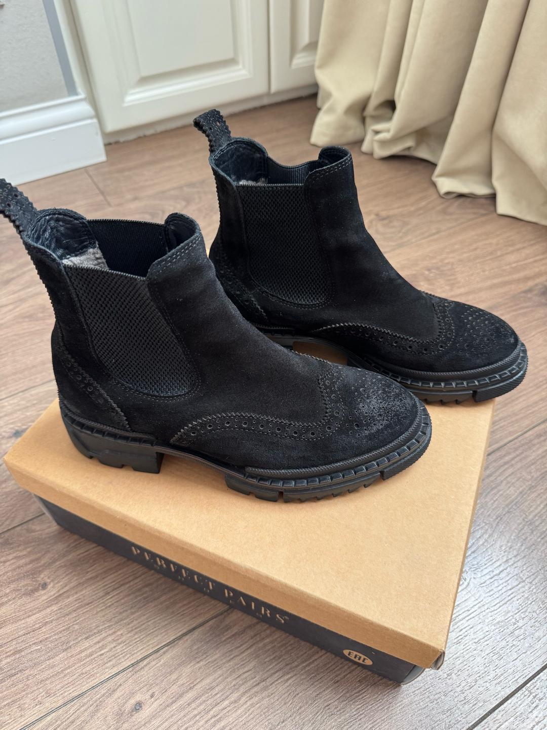 Perfect Ботинки челси зимние с перфорацией — фото 2
