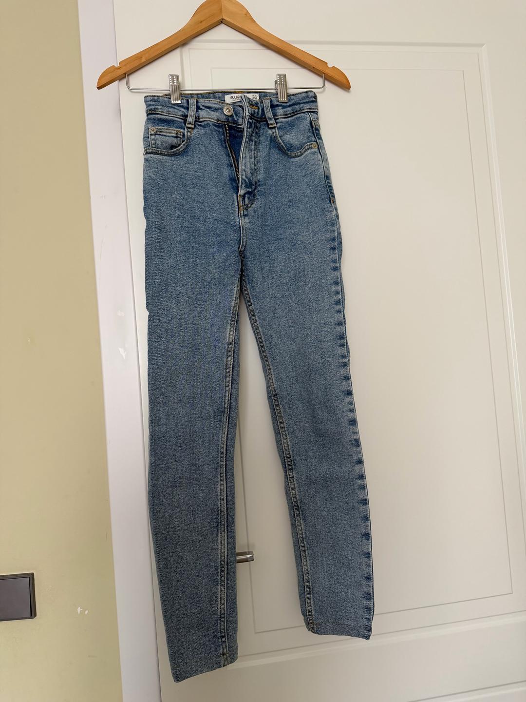 Pull & Bear Джинсы голубые — фото 2