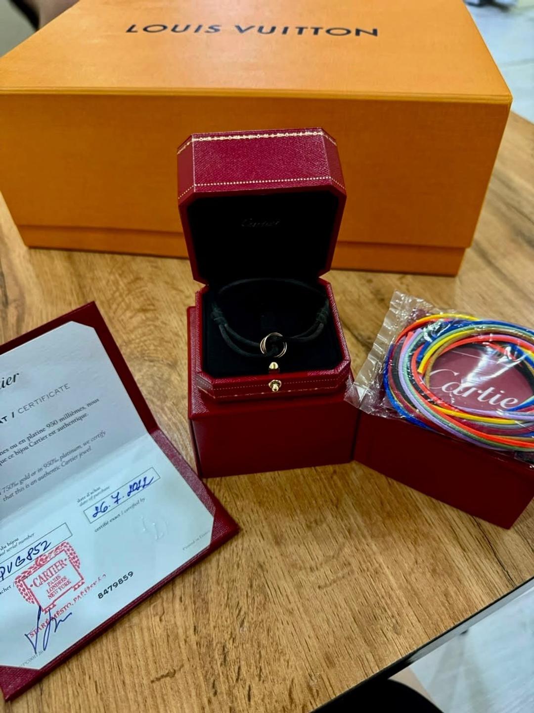 Cartier браслет Cartier из золота и шнура — фото 2