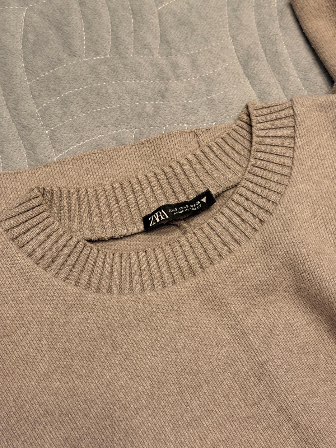 Zara Серый трикотажный джемпер — фото 2