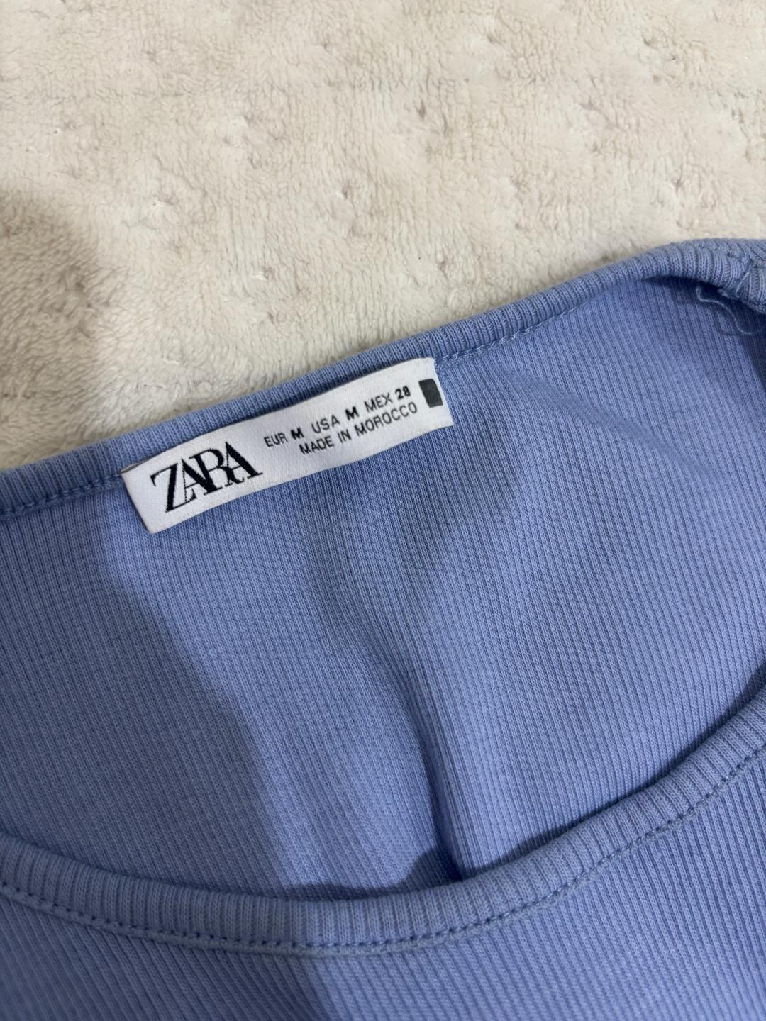 Zara Голубое платье зара — фото 2