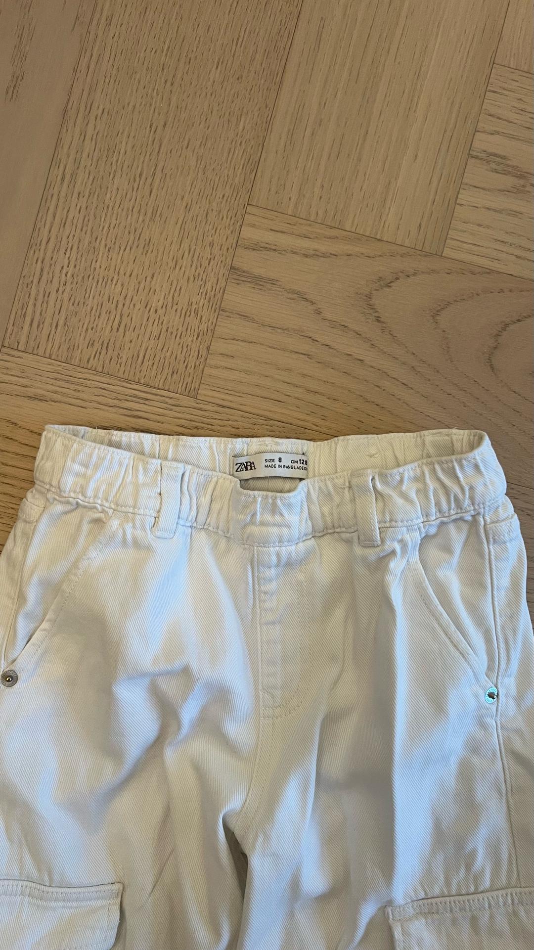 Zara Белые джинсы карго ZARA — фото 2
