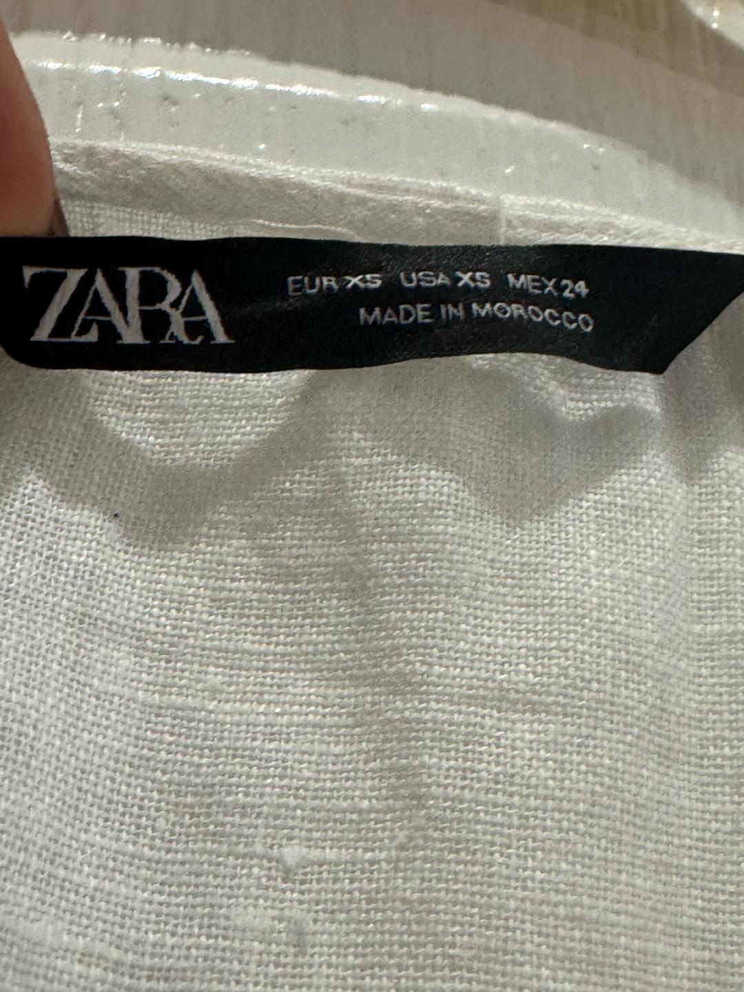 Zara Блуза Zara .натуральный лен. — фото 2