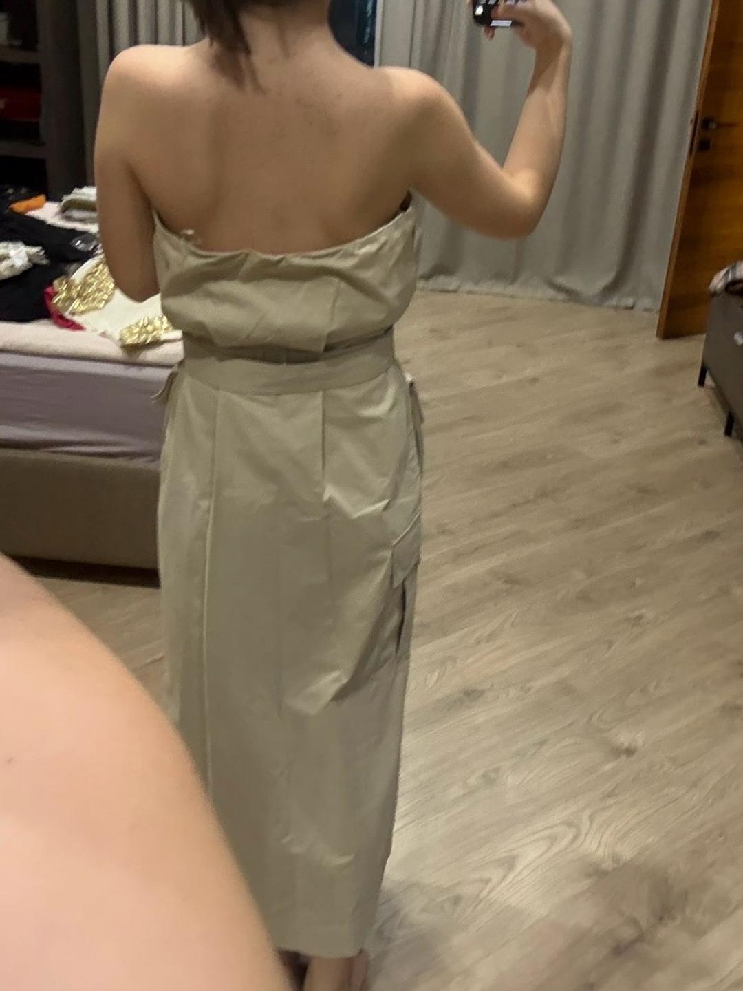 Zara Бежевое платье Zara — фото 2