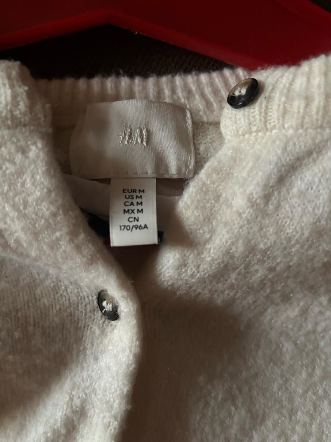 H&M Кардиган H&M молочного цвета — фото 2