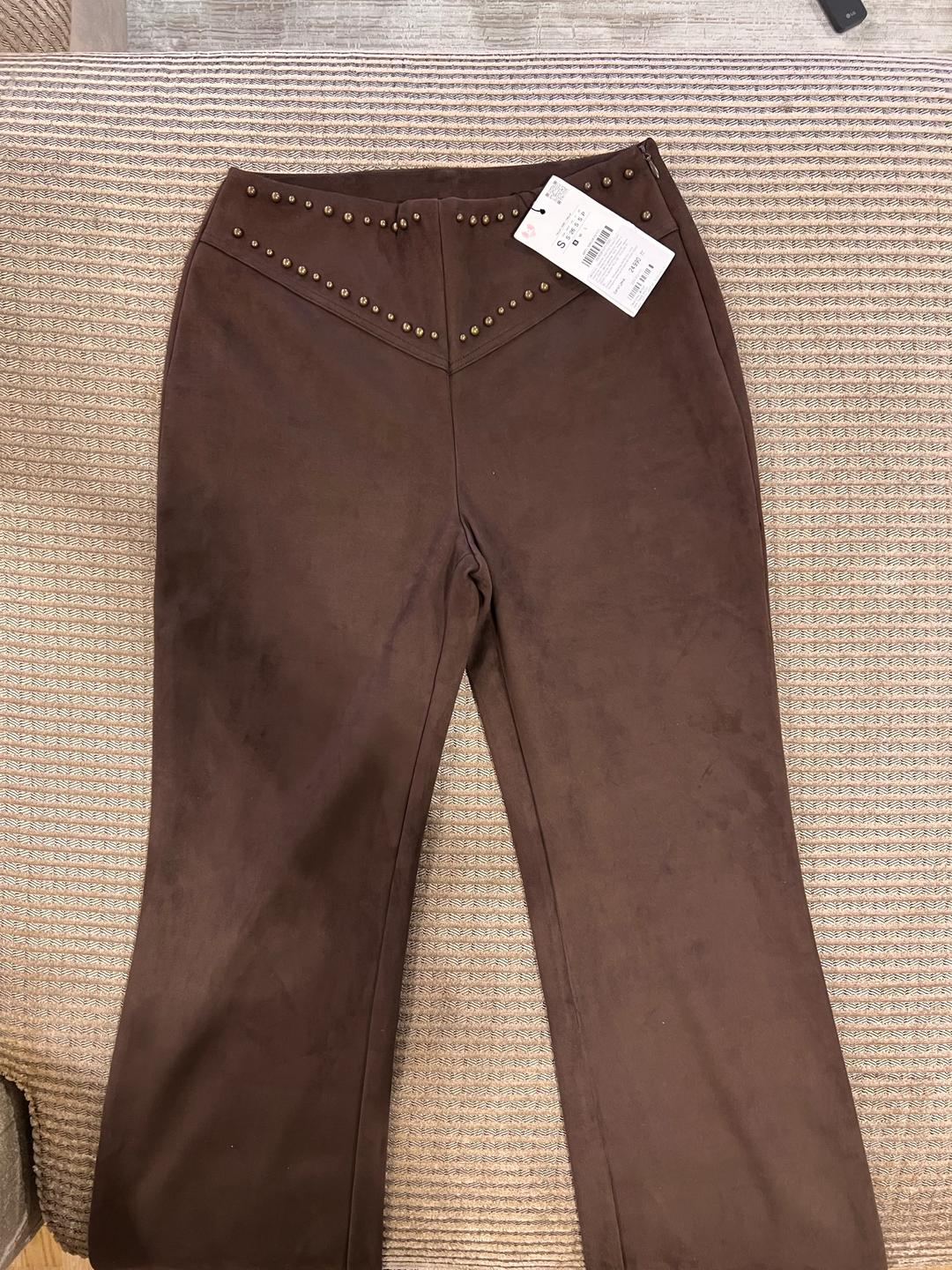 Zara Коричневые брюки Zara — фото 2