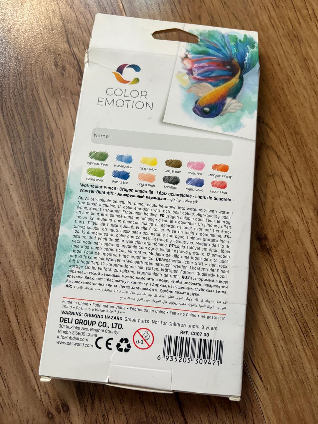 Набор акварельных карандашей DELI «Color Emotion» — фото 2