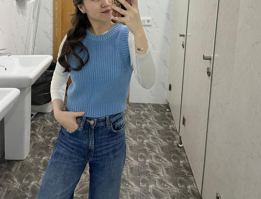 H&M Жилетка синие — фото 2