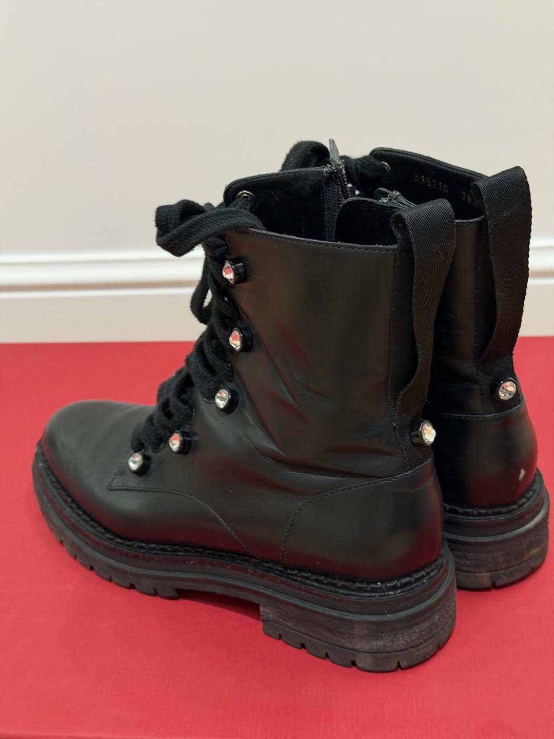 Gianvito Rossi Ботинки Gianvito Rossi Martis Crystal Combat Boots — фото 2