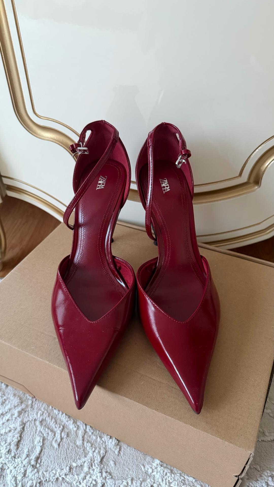 Zara Туфли Zara бордовые — фото 2