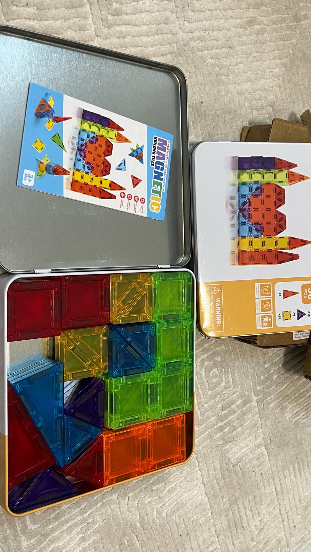 magnetic blocks Магнитный конструктор 56 деталей ABC пластик безопасный — фото 2