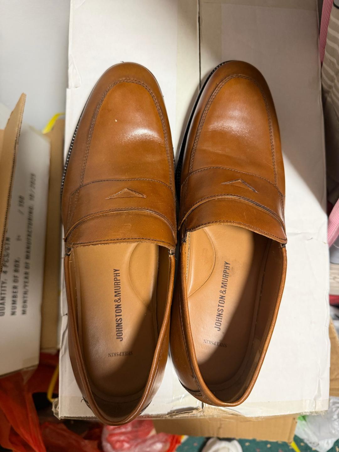 Johnston & Murphy Мужские кожаные лоферы Johnston & Murphy (Размер 44) — Почти новые — фото 2