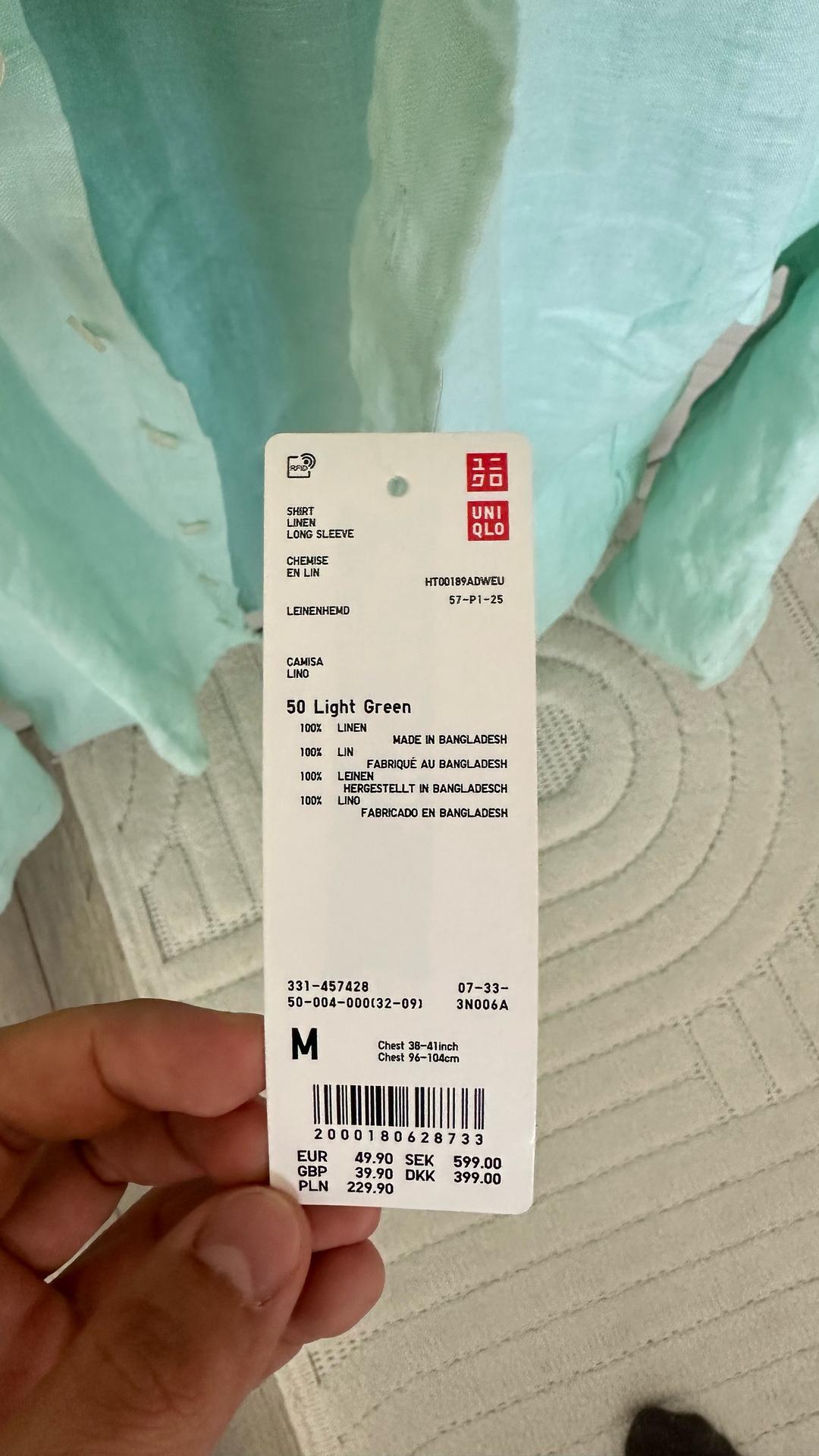 Uniqlo Рубашка UNIQLO льняная — фото 2