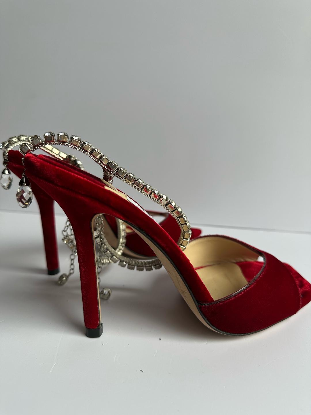 Jimmy Choo Бархатные босоножки Jimmy Choo — фото 2
