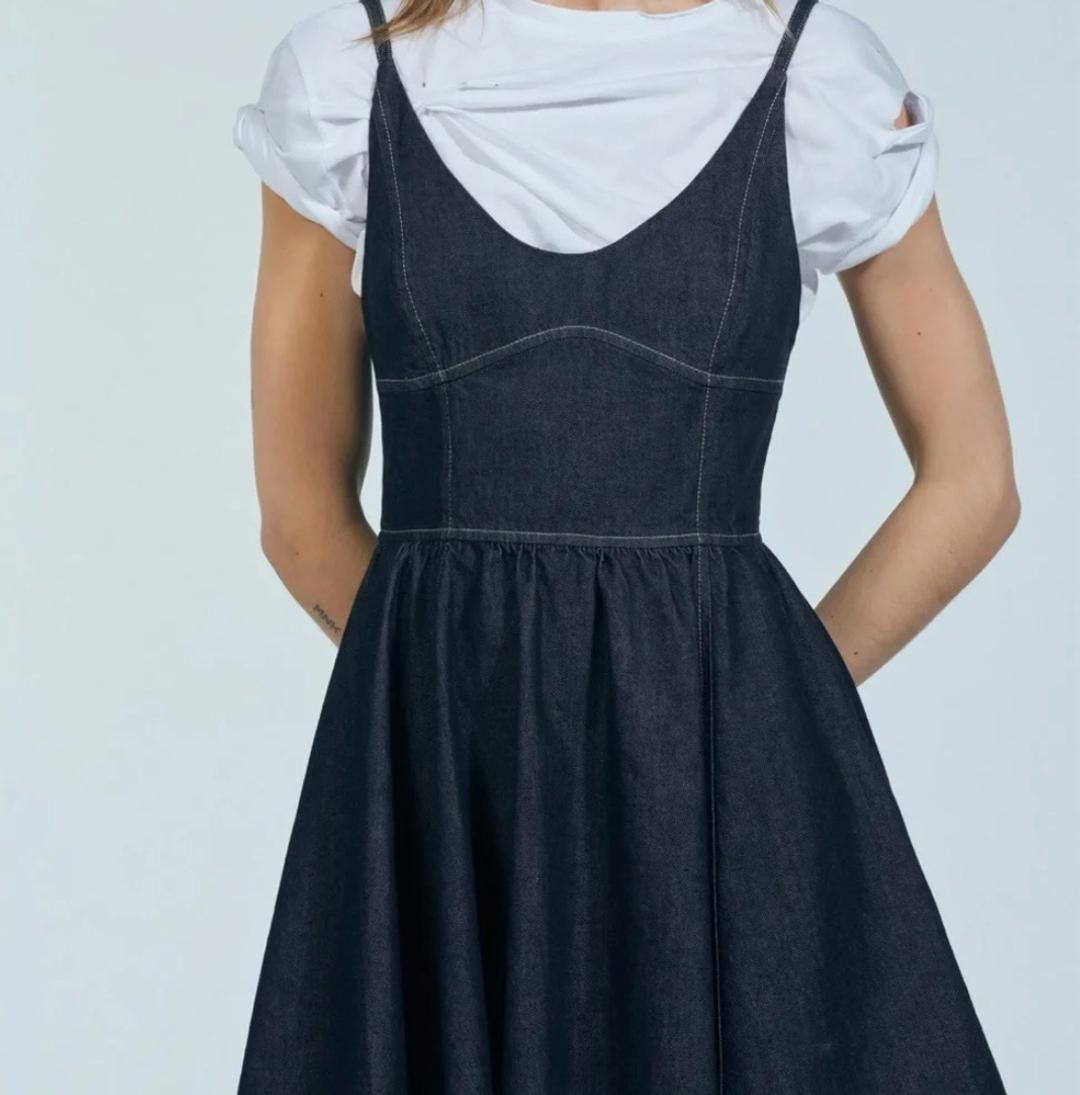 Zara Джинсовый сарафан Zara — фото 2