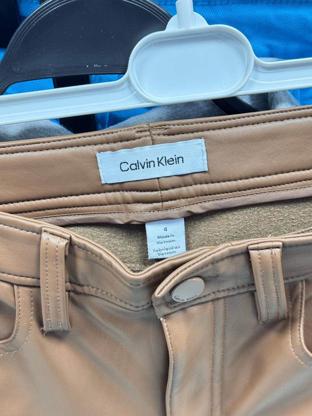 Calvin Klein Кожаные брюки Calvin Klein — фото 2