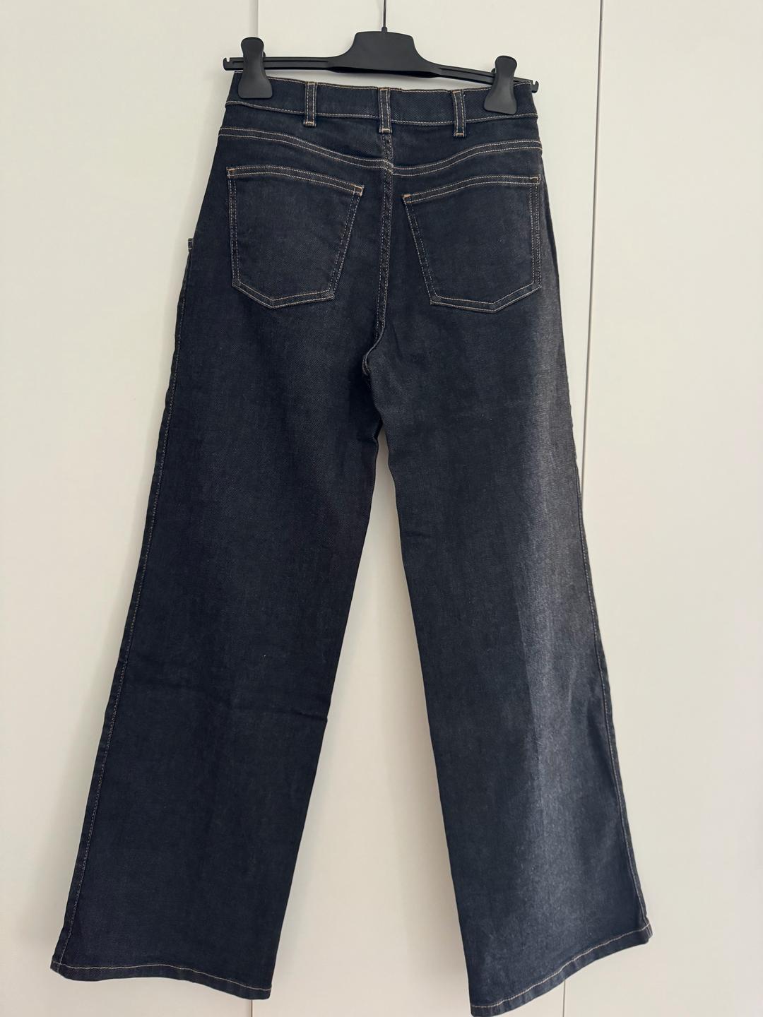 Massimo Dutti Широкие джинсы с высокой посадкой и защипами Massimo Dutti — фото 2