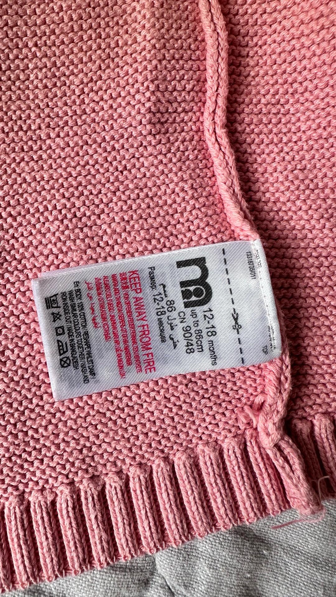 Mothercare Кофточка розовая от Mothercare 86 см — фото 2