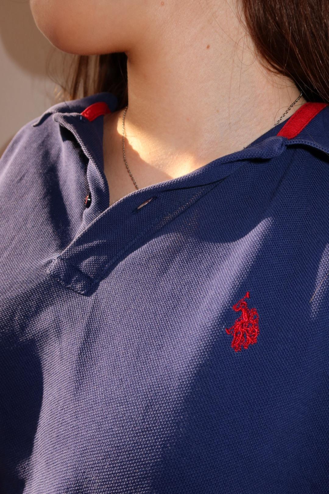 U.S. Polo Assn. U.S polo темно синее поло — фото 2