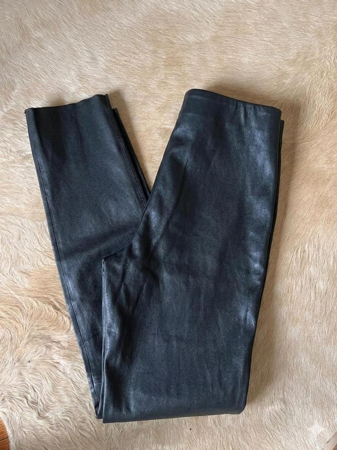 Zara Кожаные легинсы из мягкой кожи ZARA — фото 2