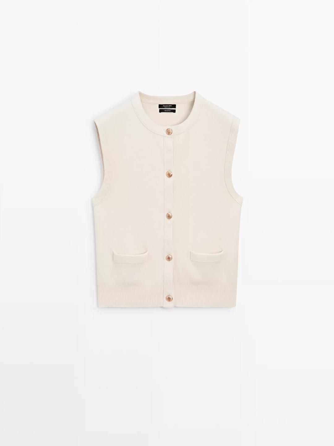 Massimo Dutti Massimo Dutti  жилет на пуговицах — фото 2