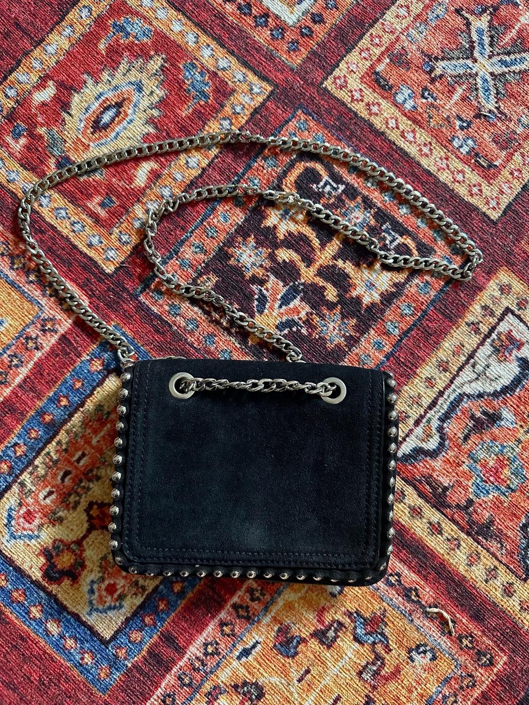 Zara мини сумка из замши — фото 2