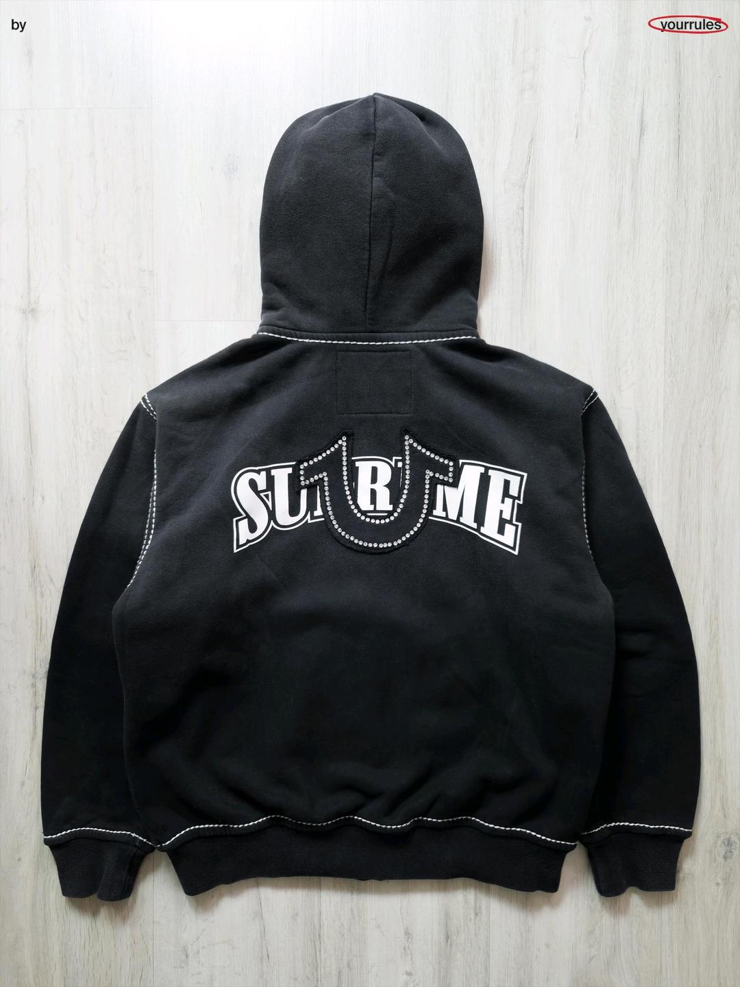 Supreme Supreme x True Religion Zip-up hoodie (black) — фото 2