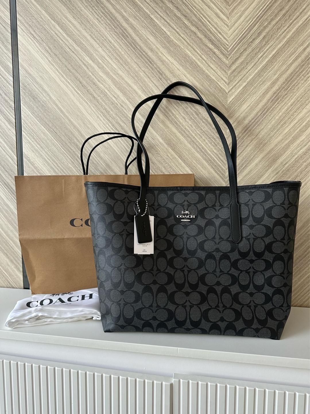 Coach сумка-тоут Coach City Tote in Signature Canvas — фото 2