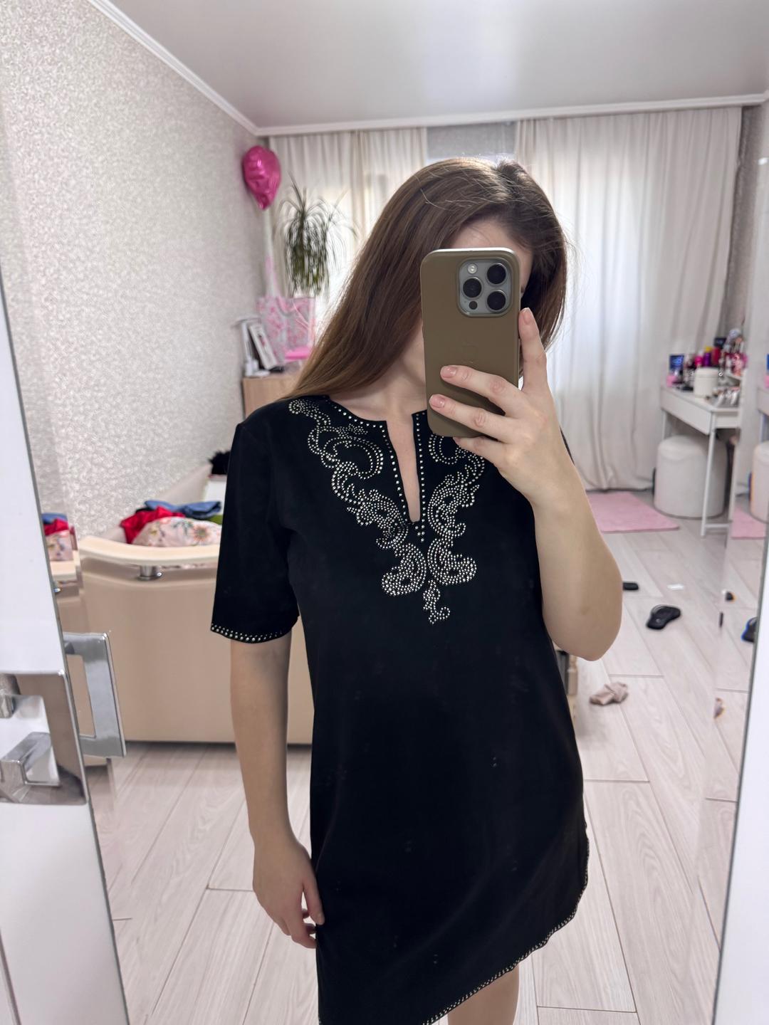 Zara ZARA WOMAN платье из замши — фото 2