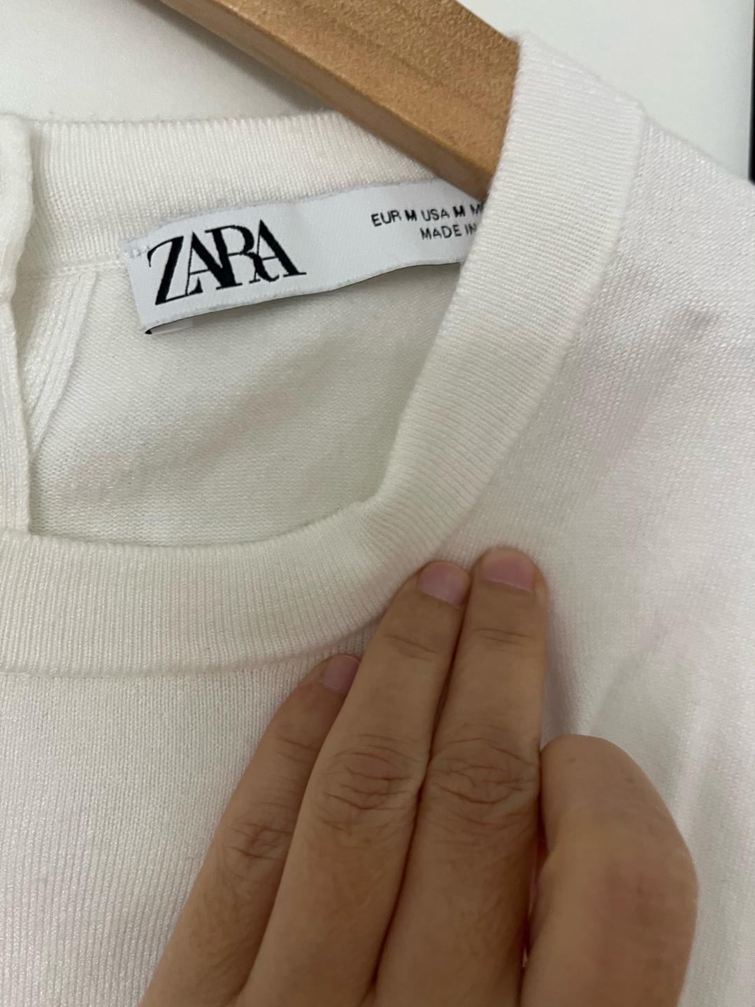 Zara Топ ZARA с пуговицами на спине/горловине — фото 2