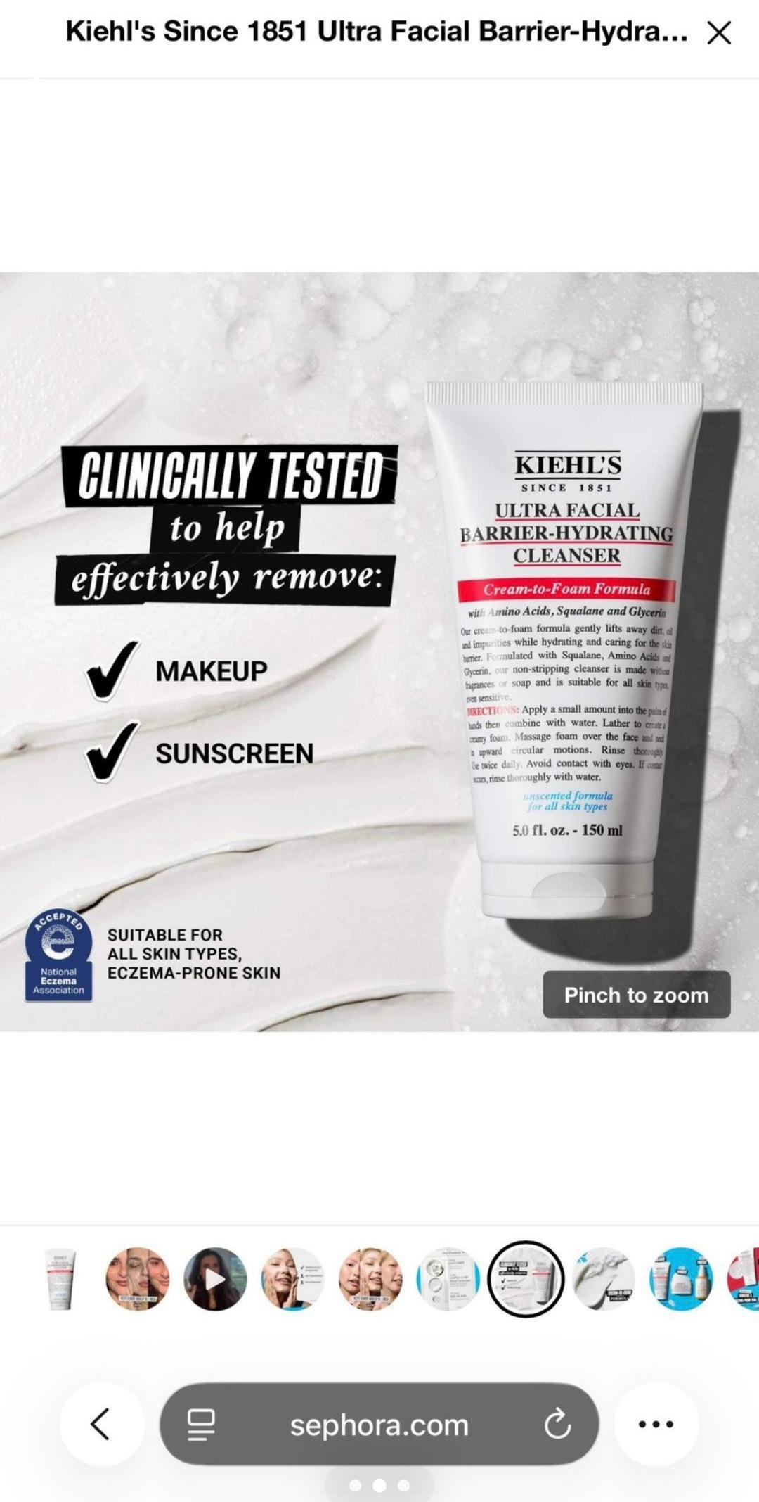 Kiehl's Kiehl's Ultra Facial Barrier-Hydrating Cleanser — фото 2