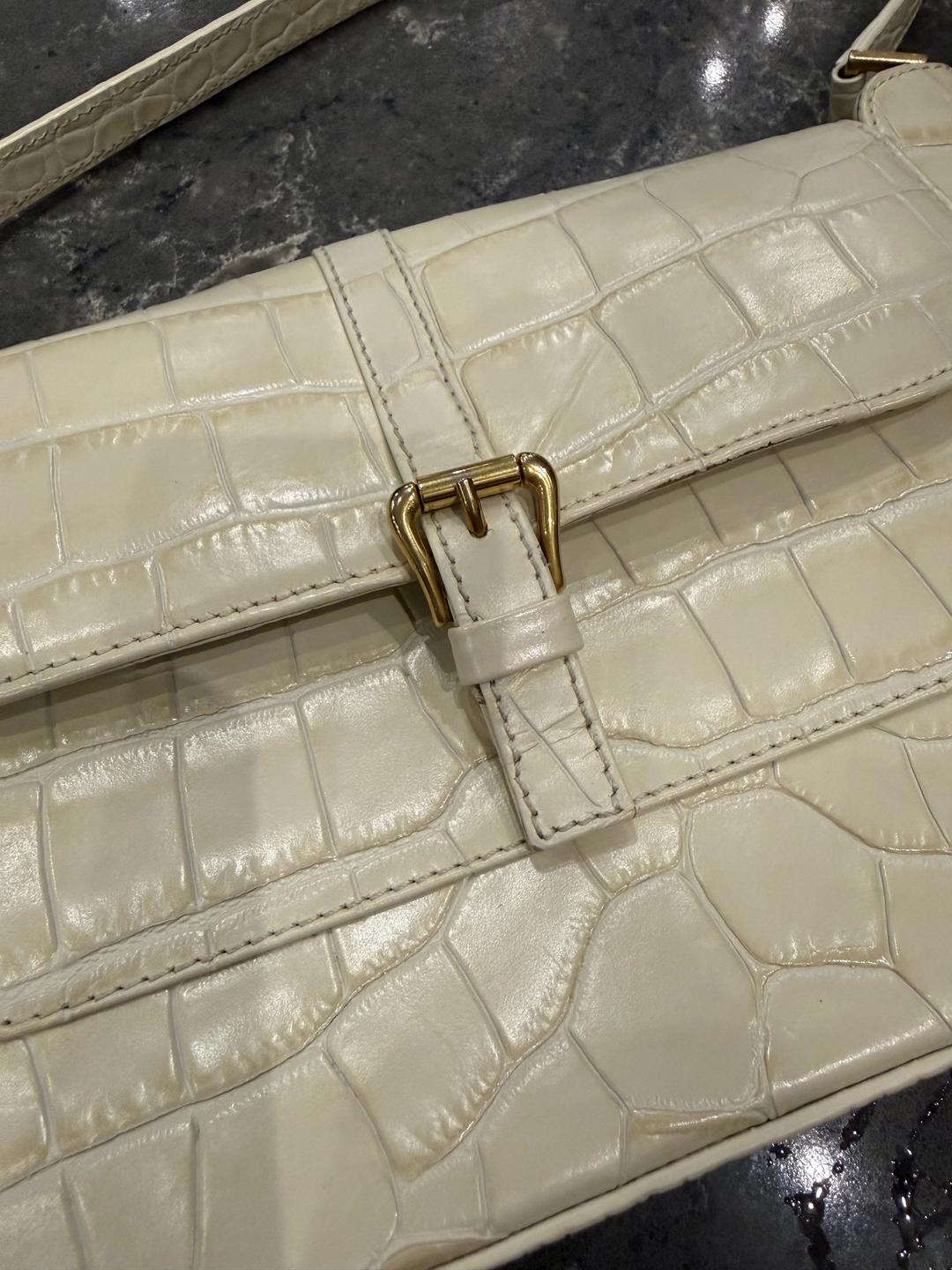 BY FAR By Far - Miranda Сумка - croc white — фото 2