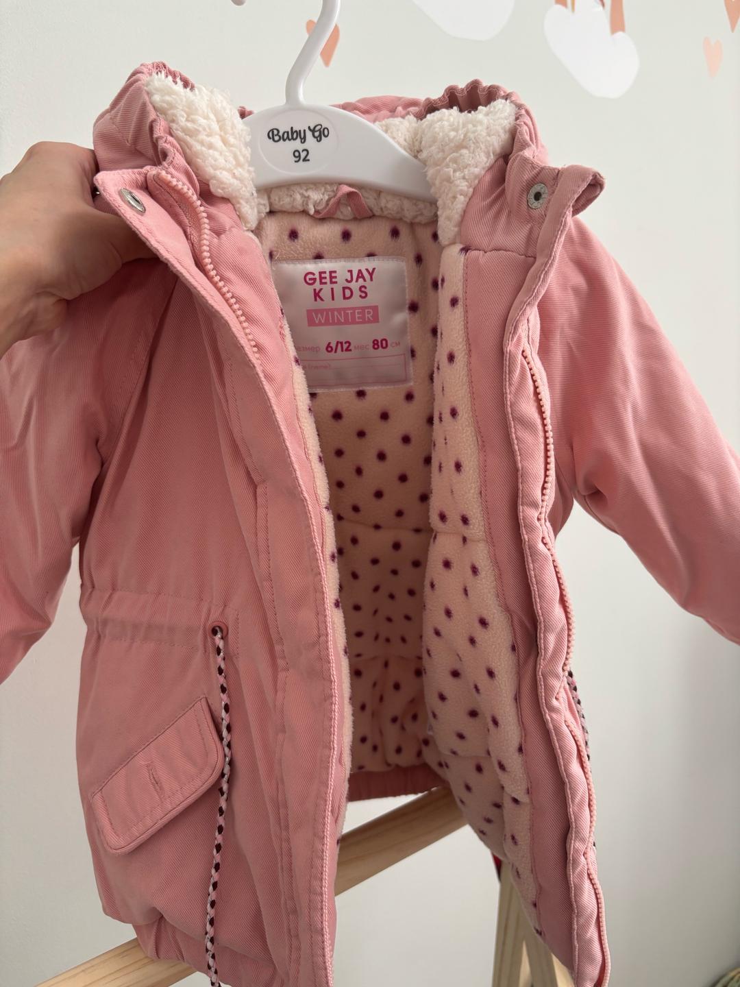 Gee Jay kids розовая зимняя куртка Gee Jay Kids — фото 2
