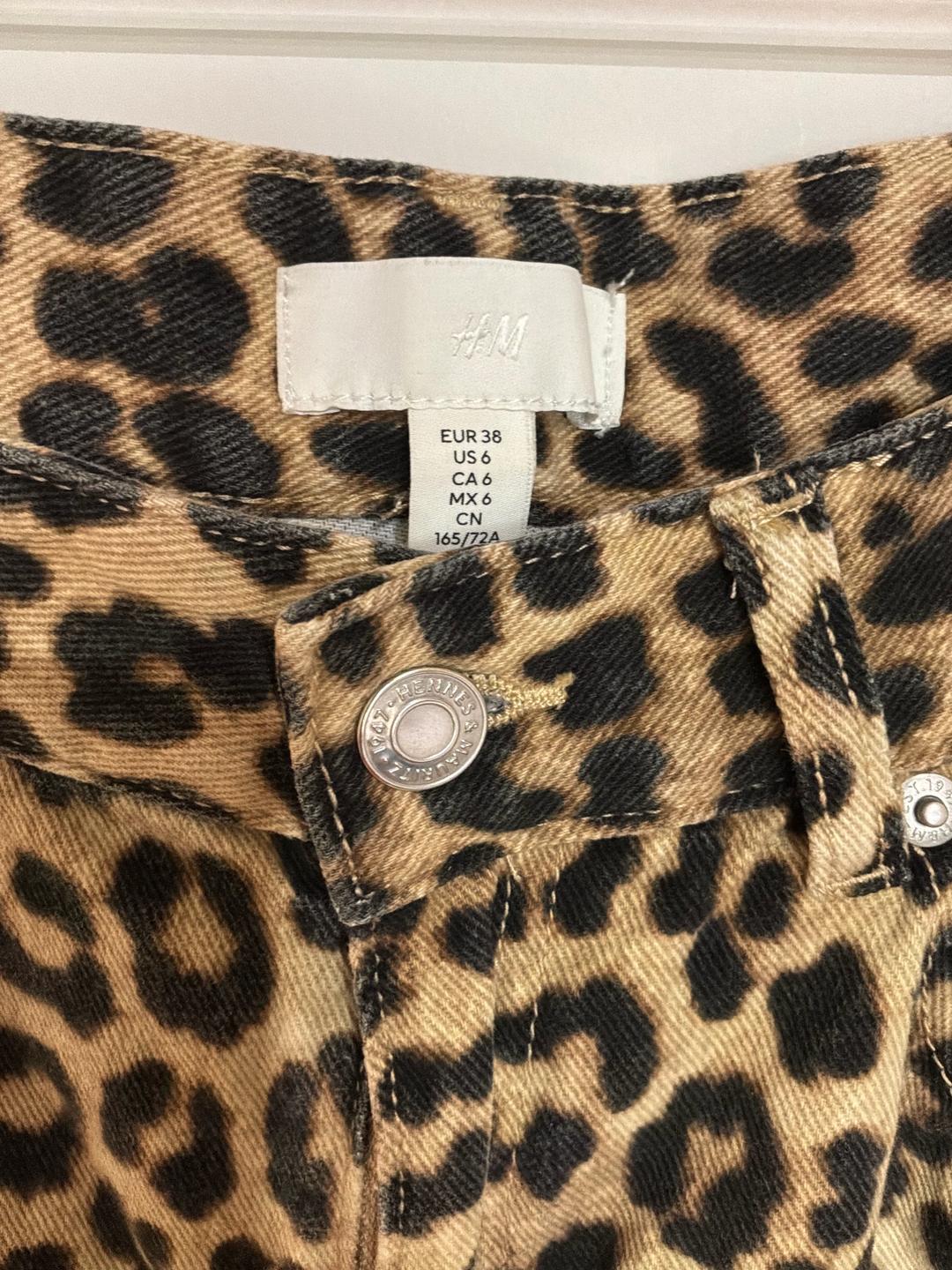 H&M Леопардовые джинсы H&M — фото 2