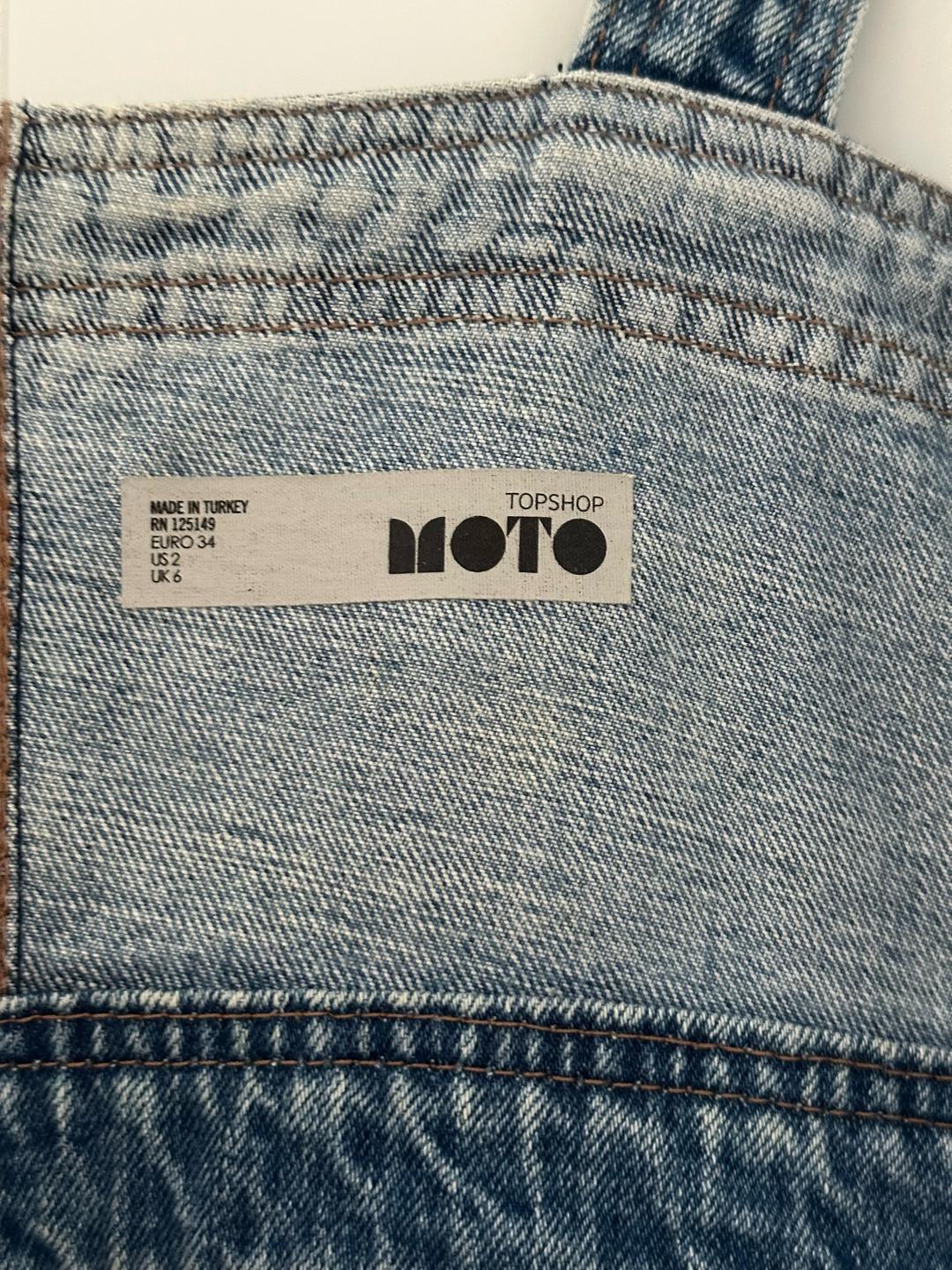 Topshop Винтажный джинсовый сарафан Topshop Moto — фото 2