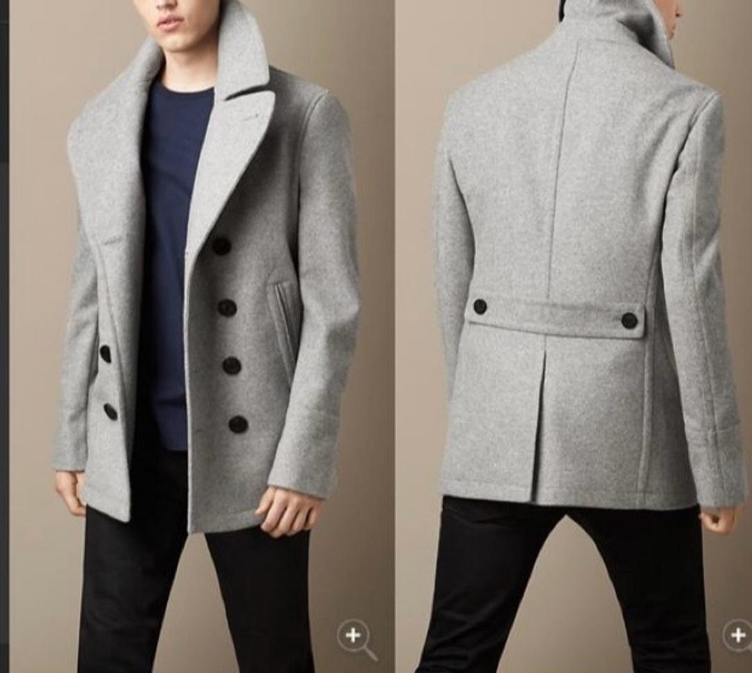 Burberry Мужское полупальто Burberry Wool Cashmere Pea Coat — фото 2