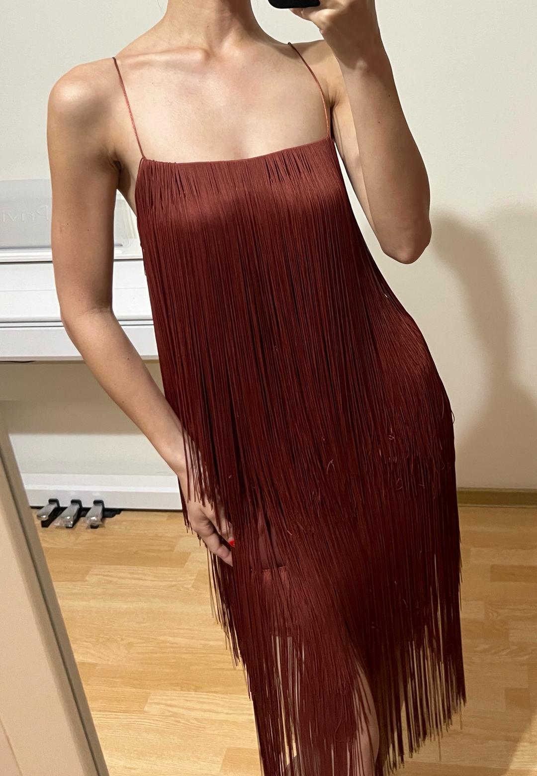 Zara Платье с бахромой Zara — фото 2