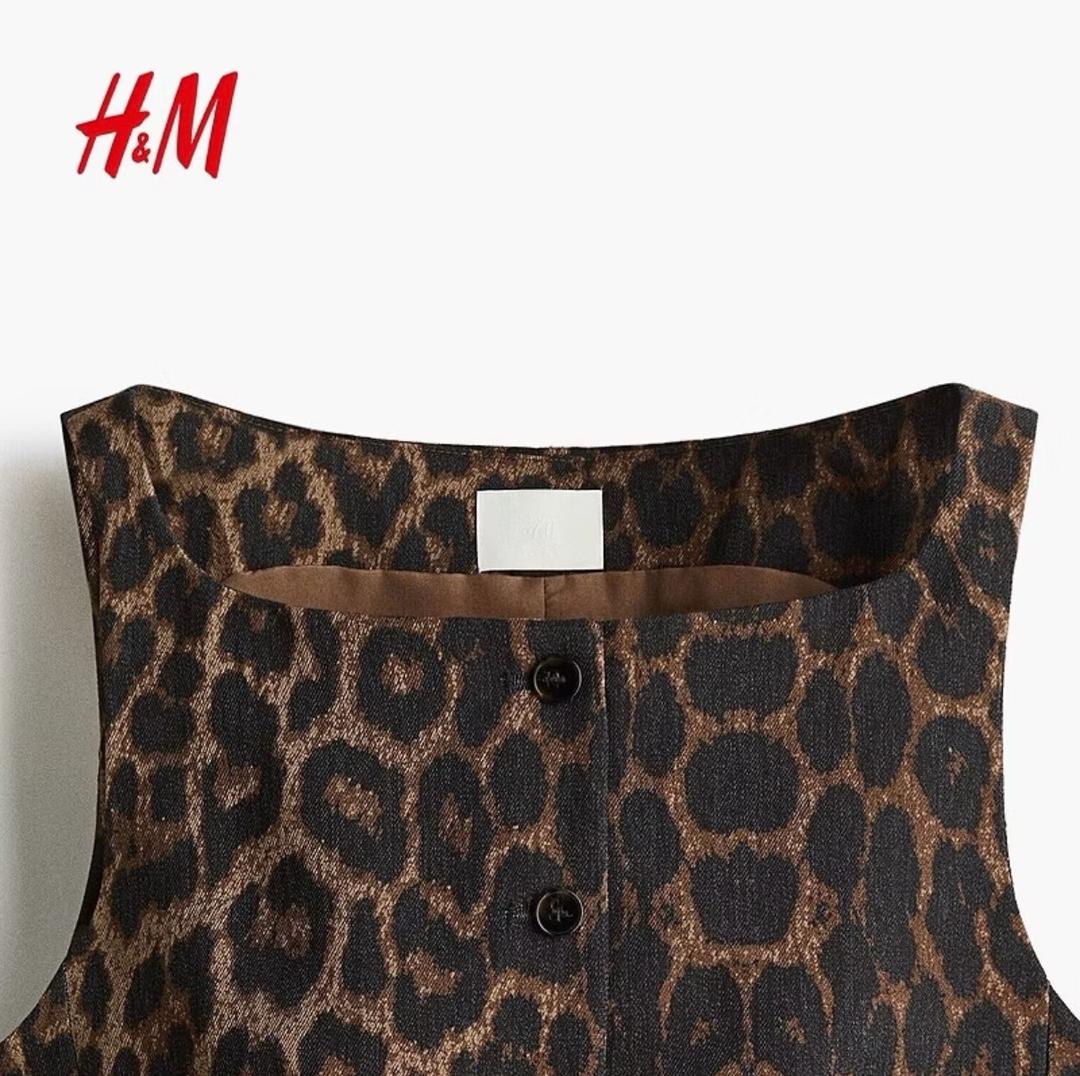 H&M жилет H&M леопардовый — фото 2