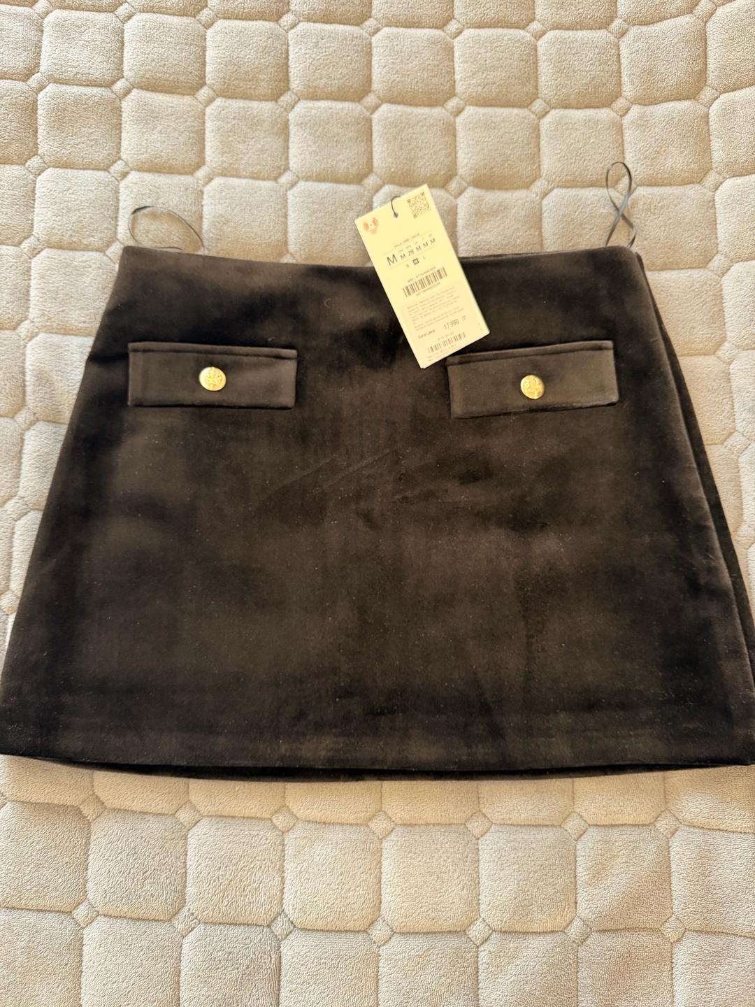 Zara Юбка ZARA бархатная — фото 2