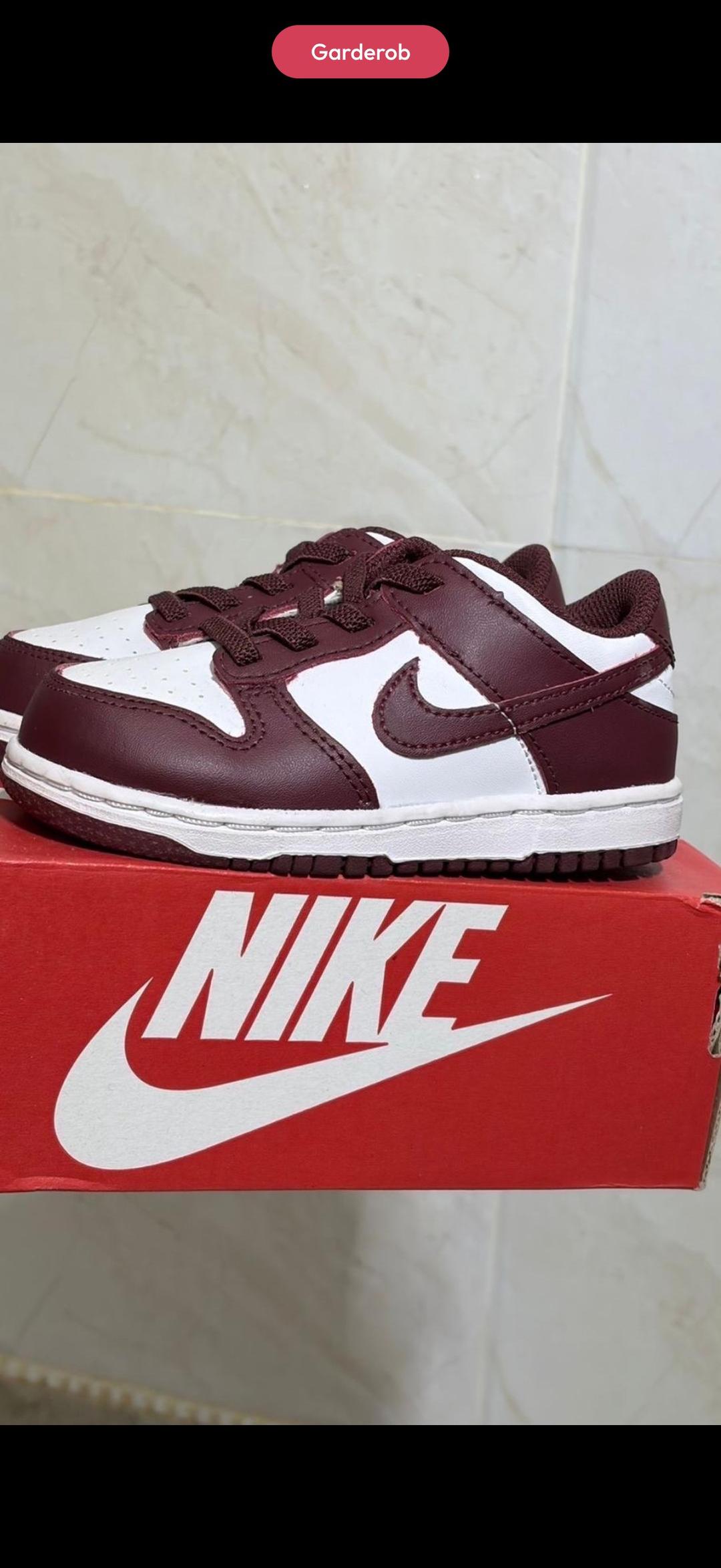 Nike Nike Dunk Low 'White Gym Red Redwood',белый, 25 размер — фото 2