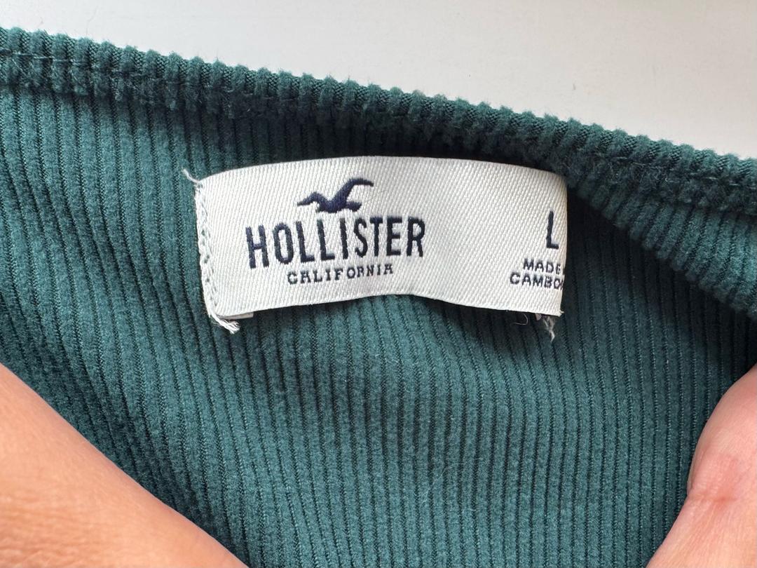 Hollister Укороченный лонгслив в рубчик Hollister — фото 2