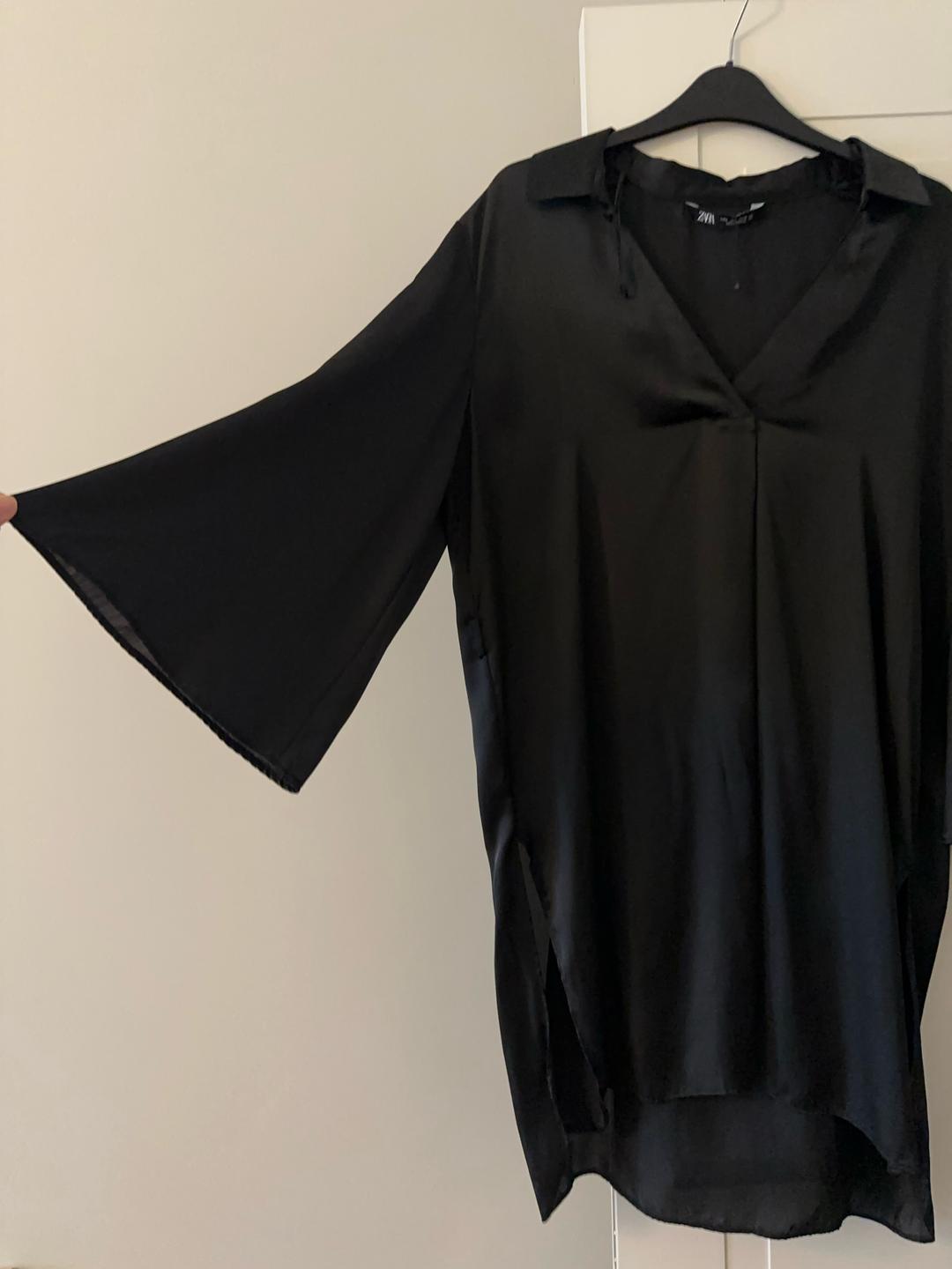 Zara ZARA атласное платье-рубашка — фото 2