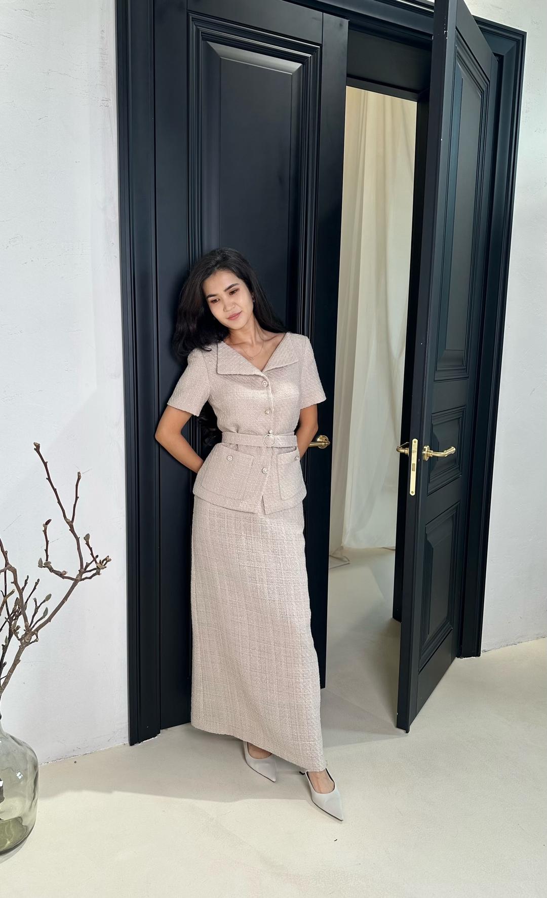 rami clothes Твидовый костюм из двойки от казахстанского бренда Rami clothes — фото 2