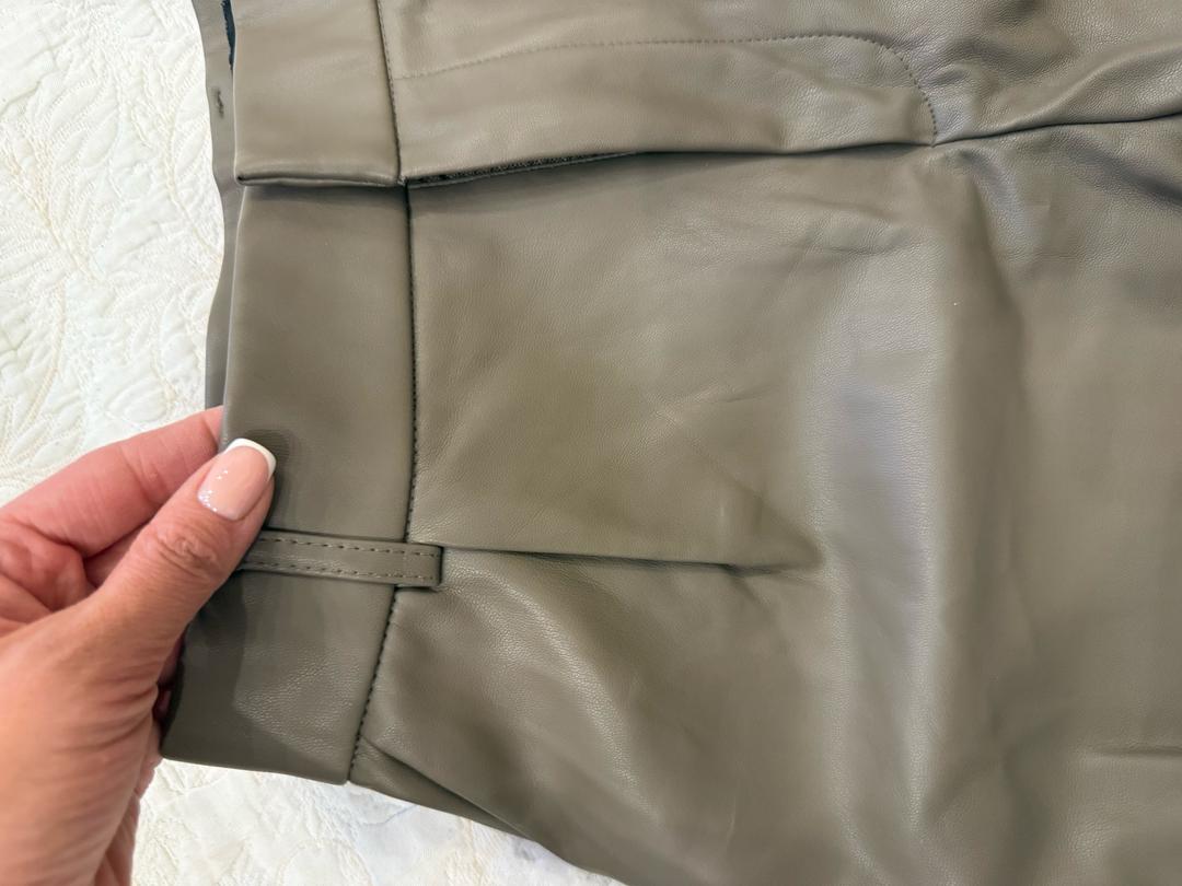 Zara Кожаные шорты Zara — фото 2